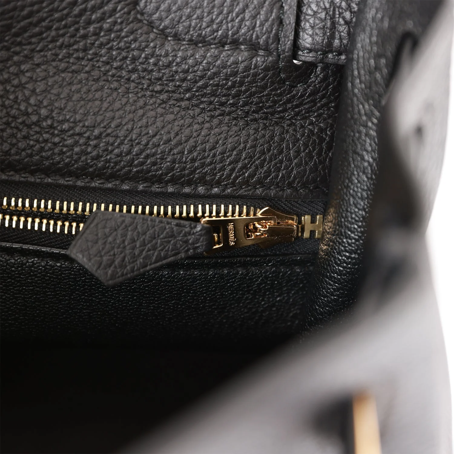 Her Kelly Retourne 28 Black Togo Gold Hardware