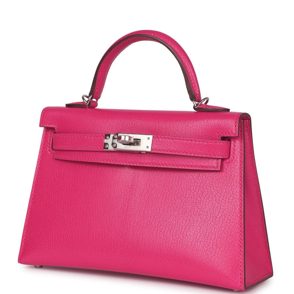 Her Kelly 20 Rose Extreme Chevre Chamkila Palladium Hardware