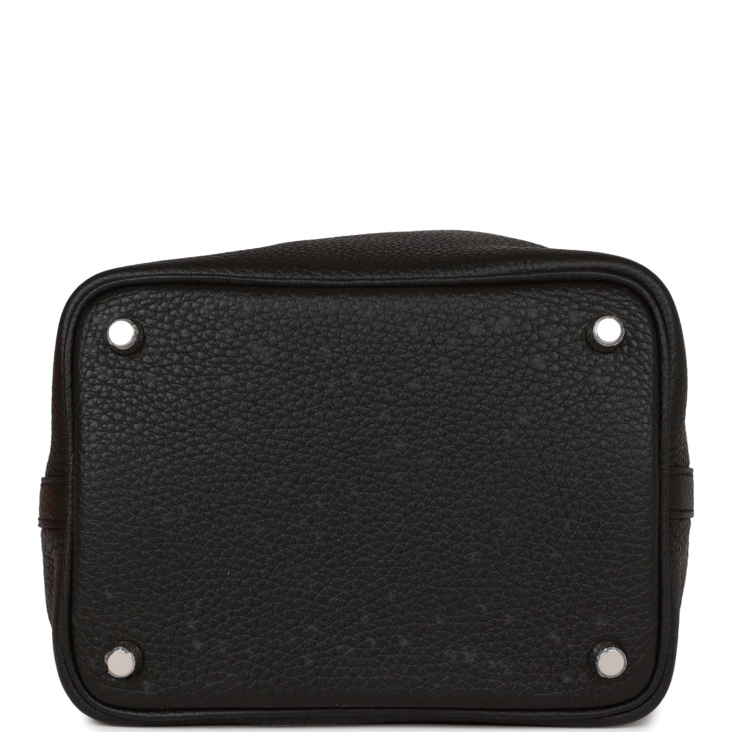 Her Picotin Lock 18 Black Clemence Palladium Hardware