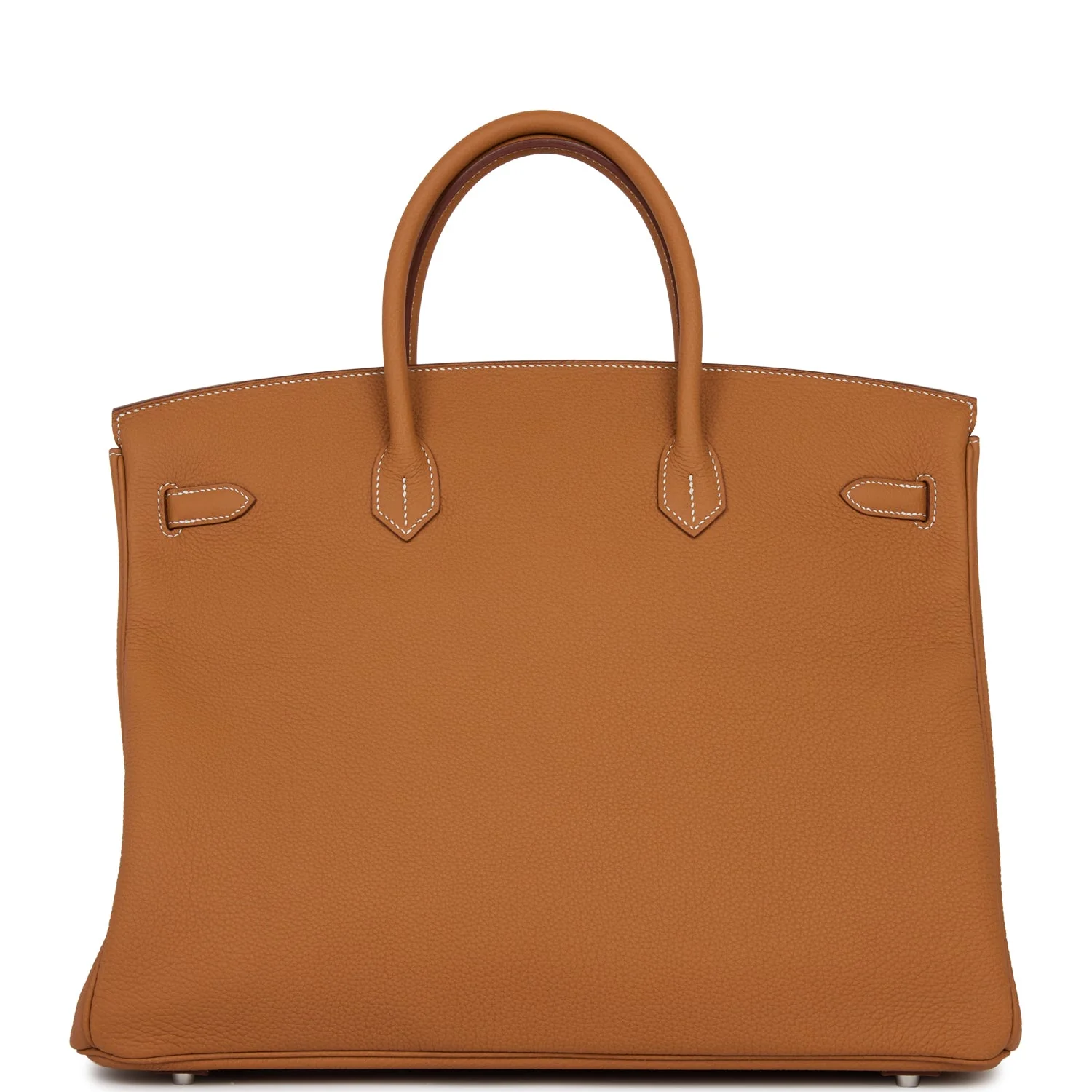 Her Birkin 40 Gold Togo Palladium Hardware