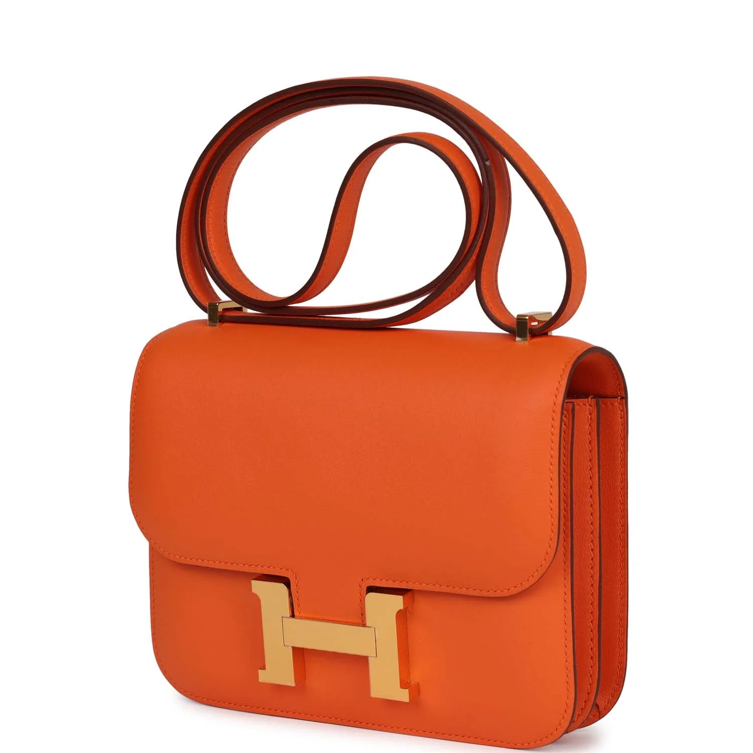 Her Constance 18 Orange Swift Gold Hardware
