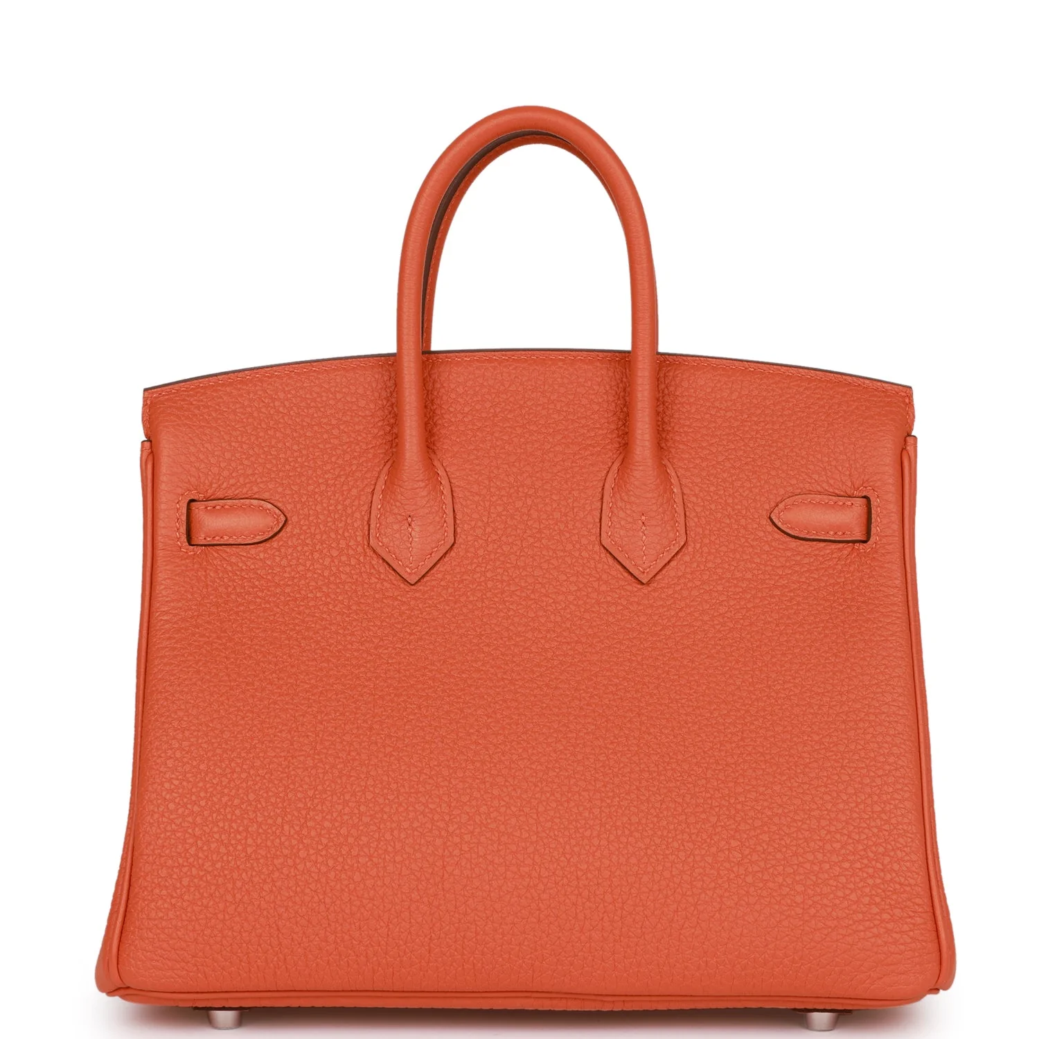 Her Birkin 25 Orange Togo Palladium Hardware