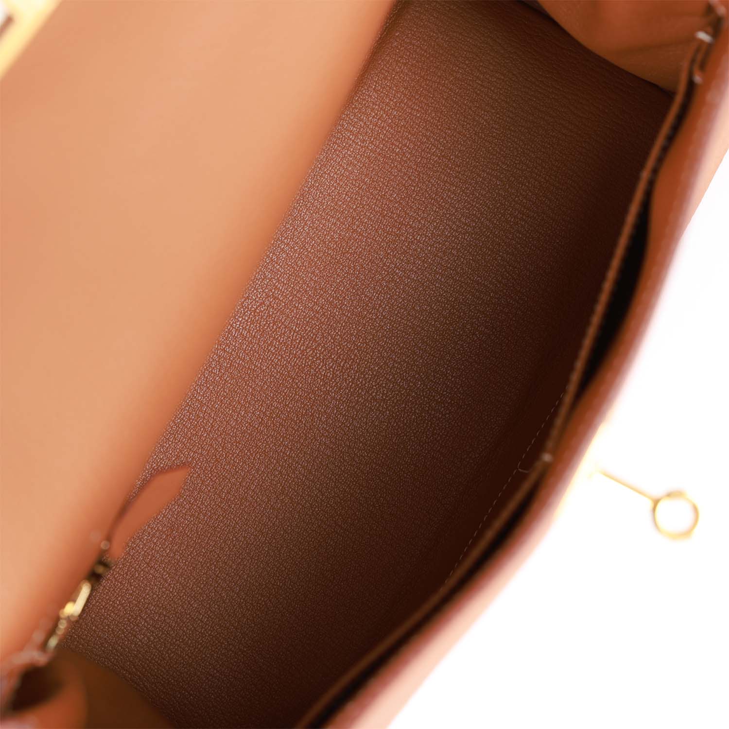 Pre-owned Her Kelly Retourne 28 Gold Togo Gold Hardware