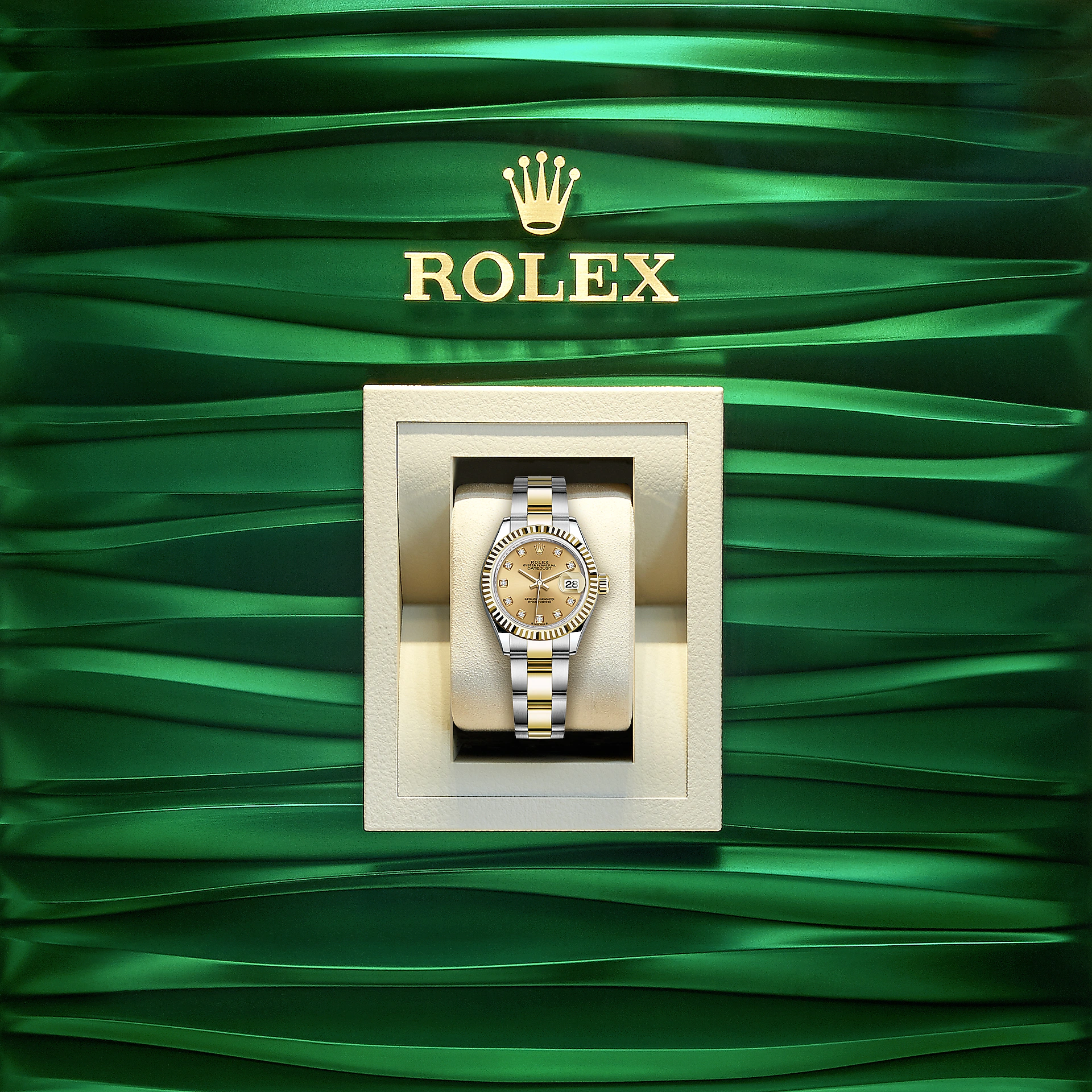 Lady-Datejust 28, Oystersteel and 18k Yellow Gold, Ref# 279173-0012