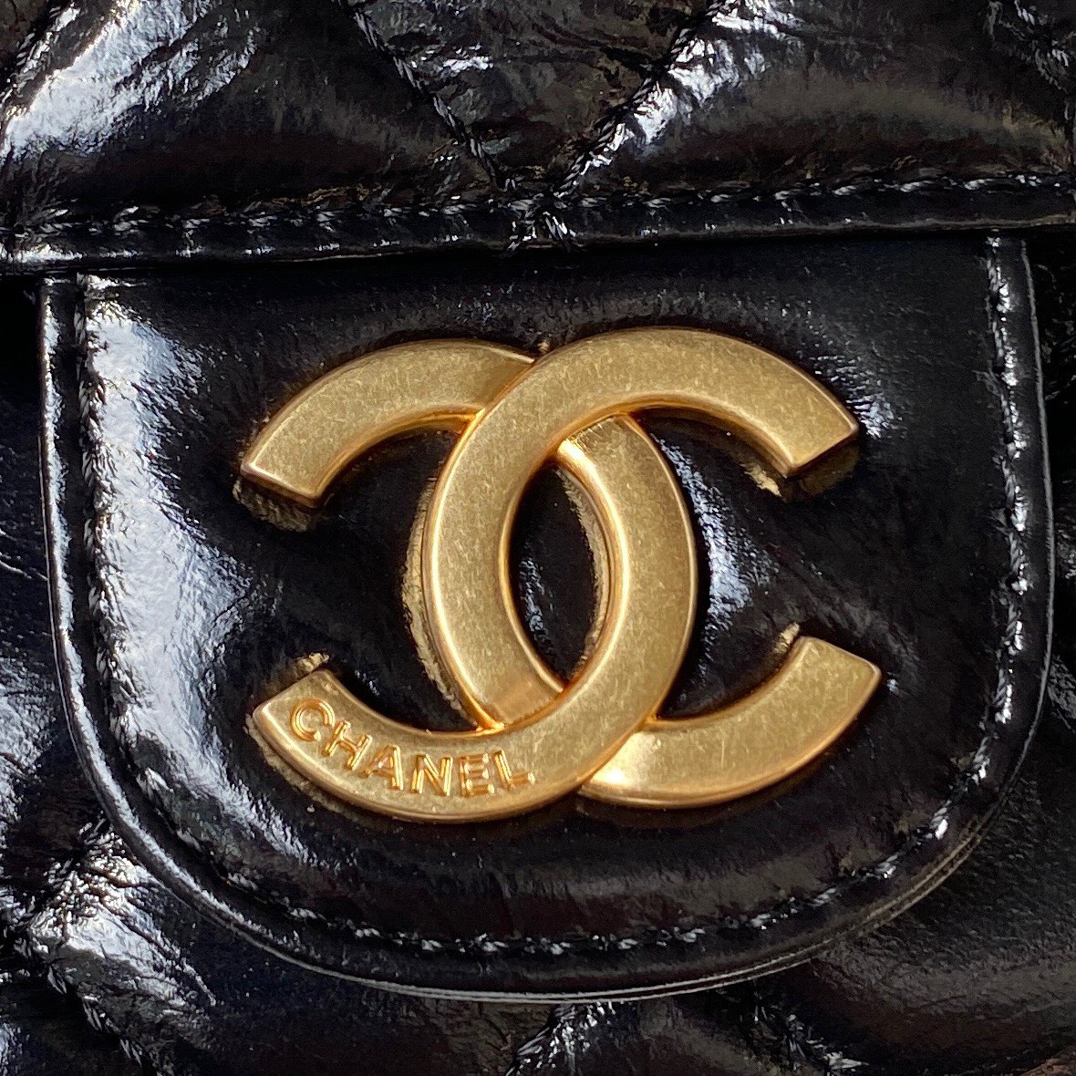 CHANEL Hobo Handbag Black-AS4322