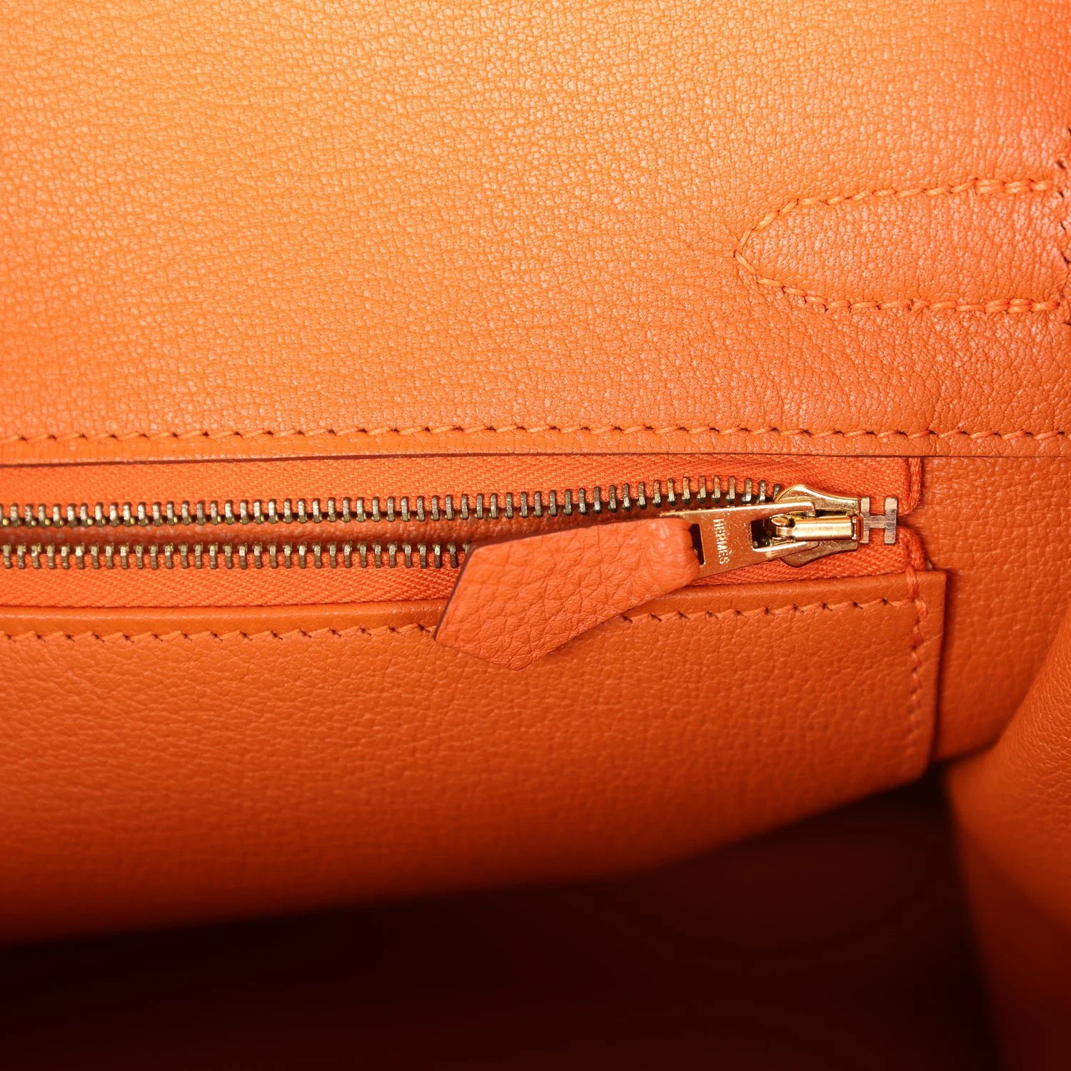 Her Birkin 30 Orange Togo Gold Hardware