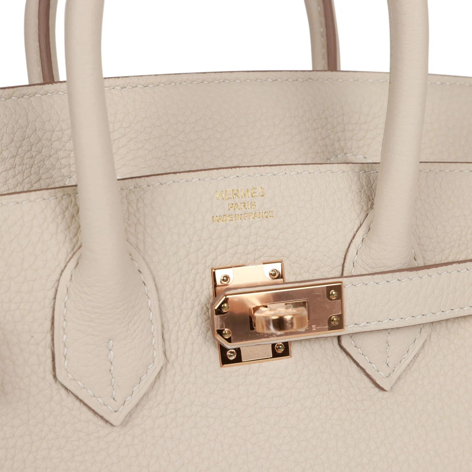 Her Birkin 25 Craie Togo Rose Gold Hardware