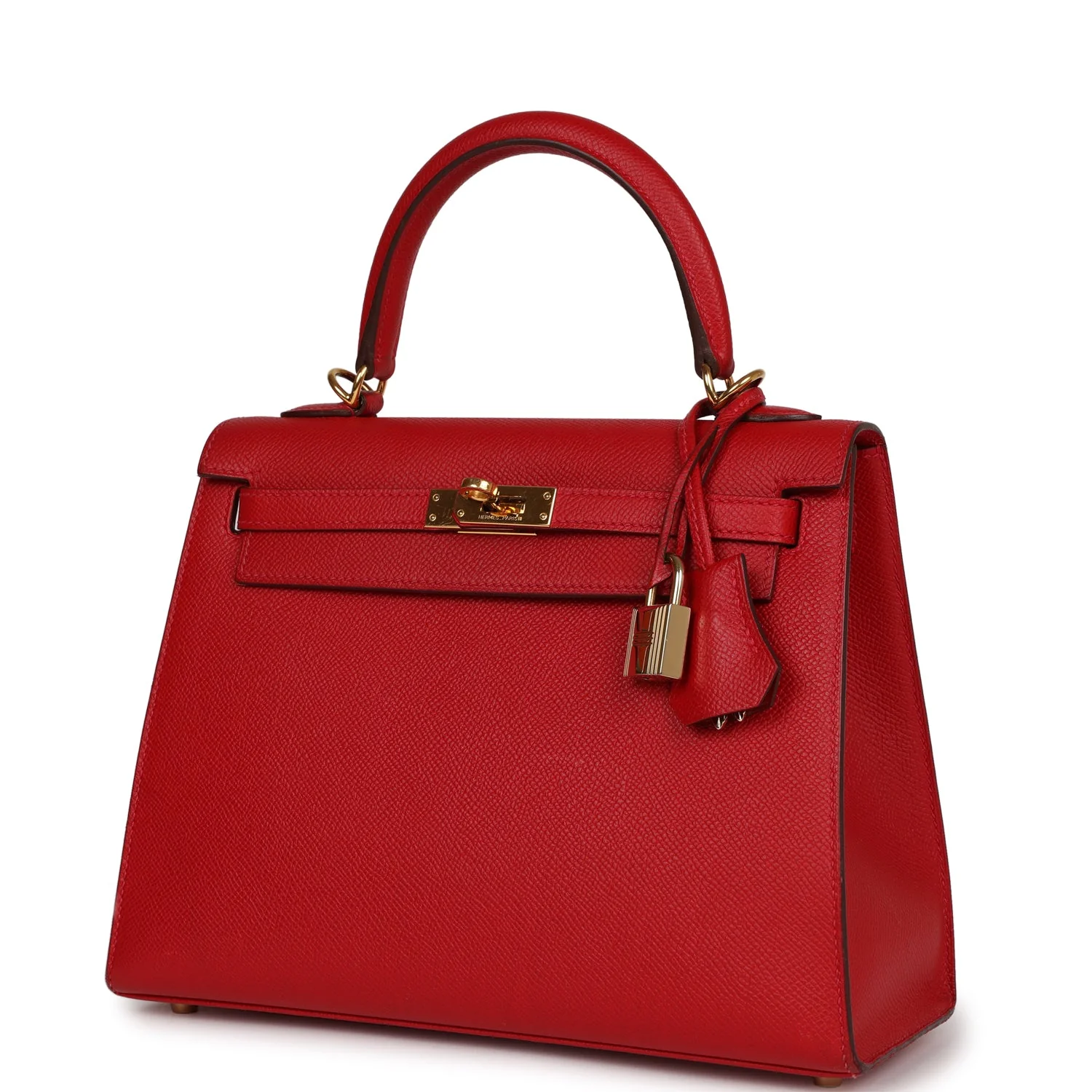 Her Kelly Sellier 25 Rouge Casaque Epsom Gold Hardware