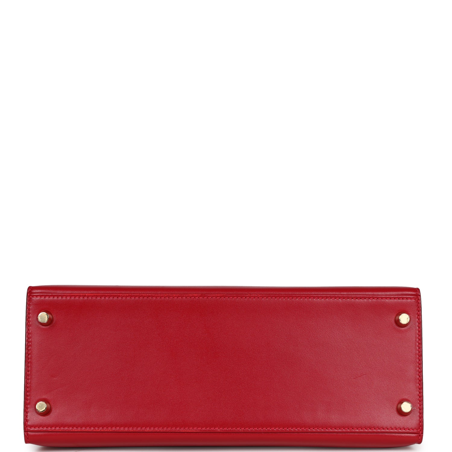Her Kelly Sellier 28 Rouge Vif Tadelakt Gold Hardware