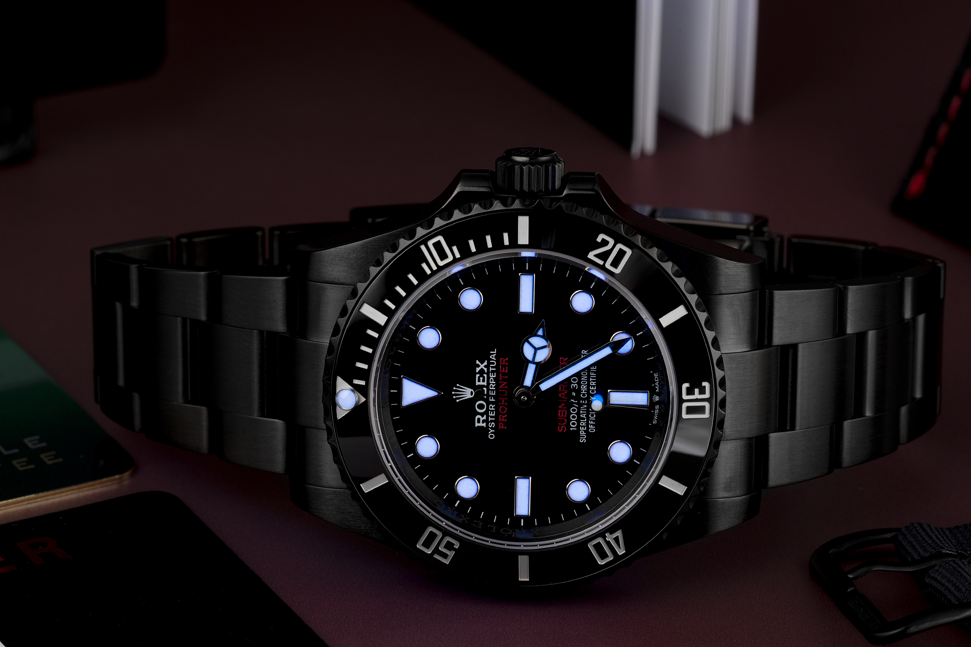 PRO HUNTER SUBMARINER RED 41 'BRAND NEW' LATEST MODEL