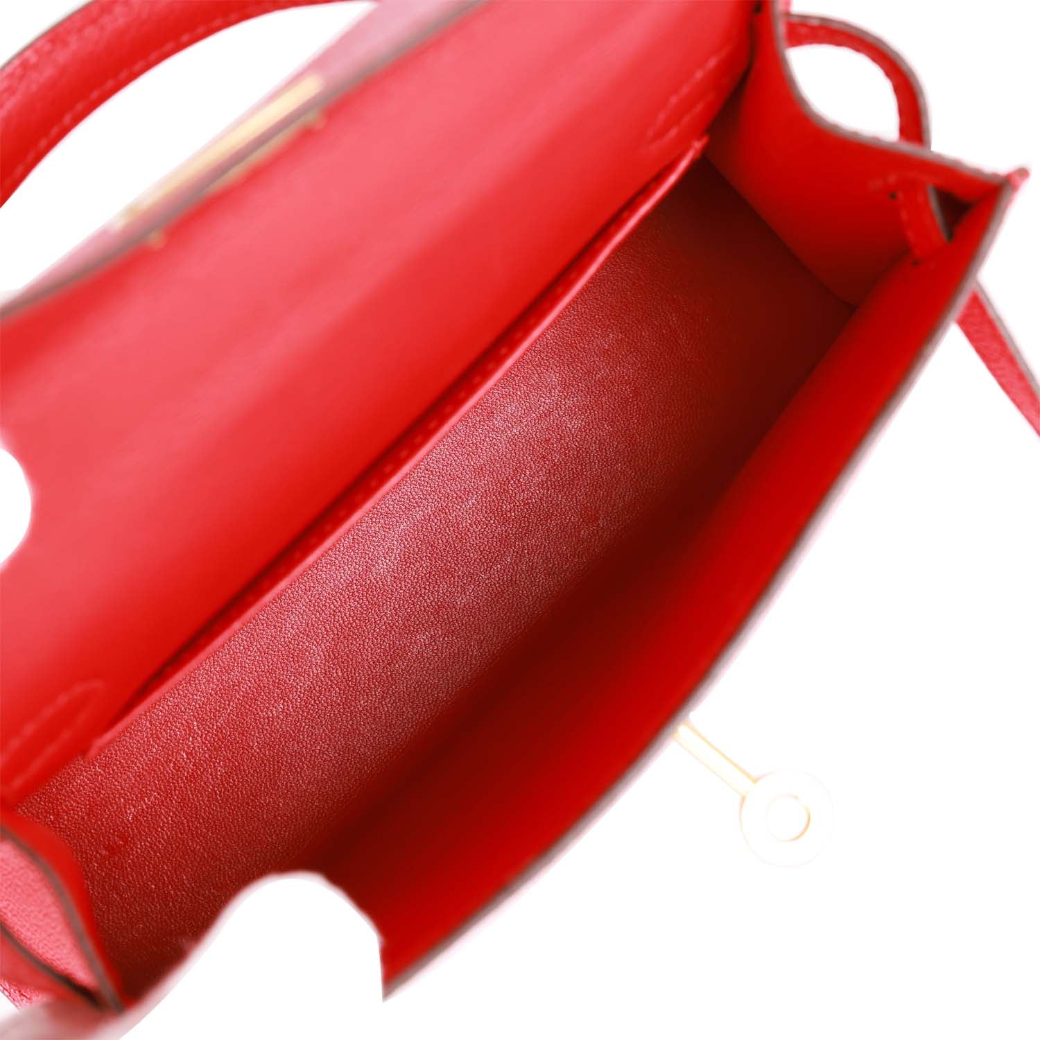 Her Kelly 20 Rouge de Coeur Chevre Mysore Gold Hardware