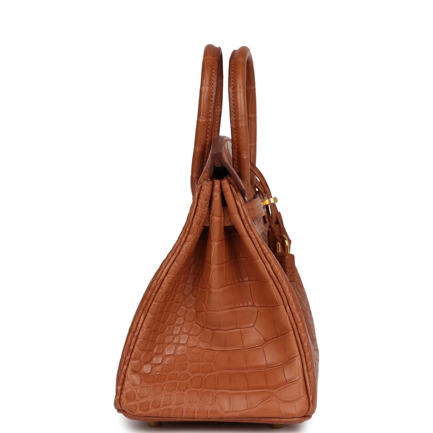 Her Birkin 25 Gold Matte Alligator Gold Hardware