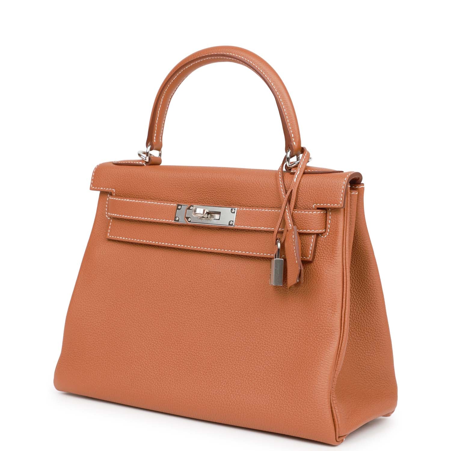Her Kelly Sellier 28 Gold Togo Palladium Hardware