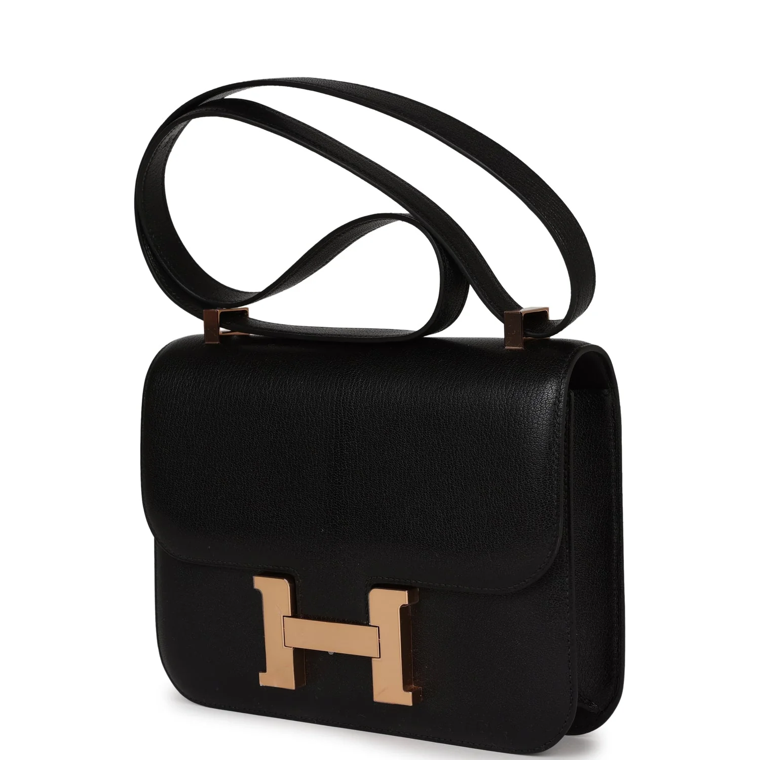 Her Constance 1-24 Black Chevre Chamkila Rose Gold Hardware