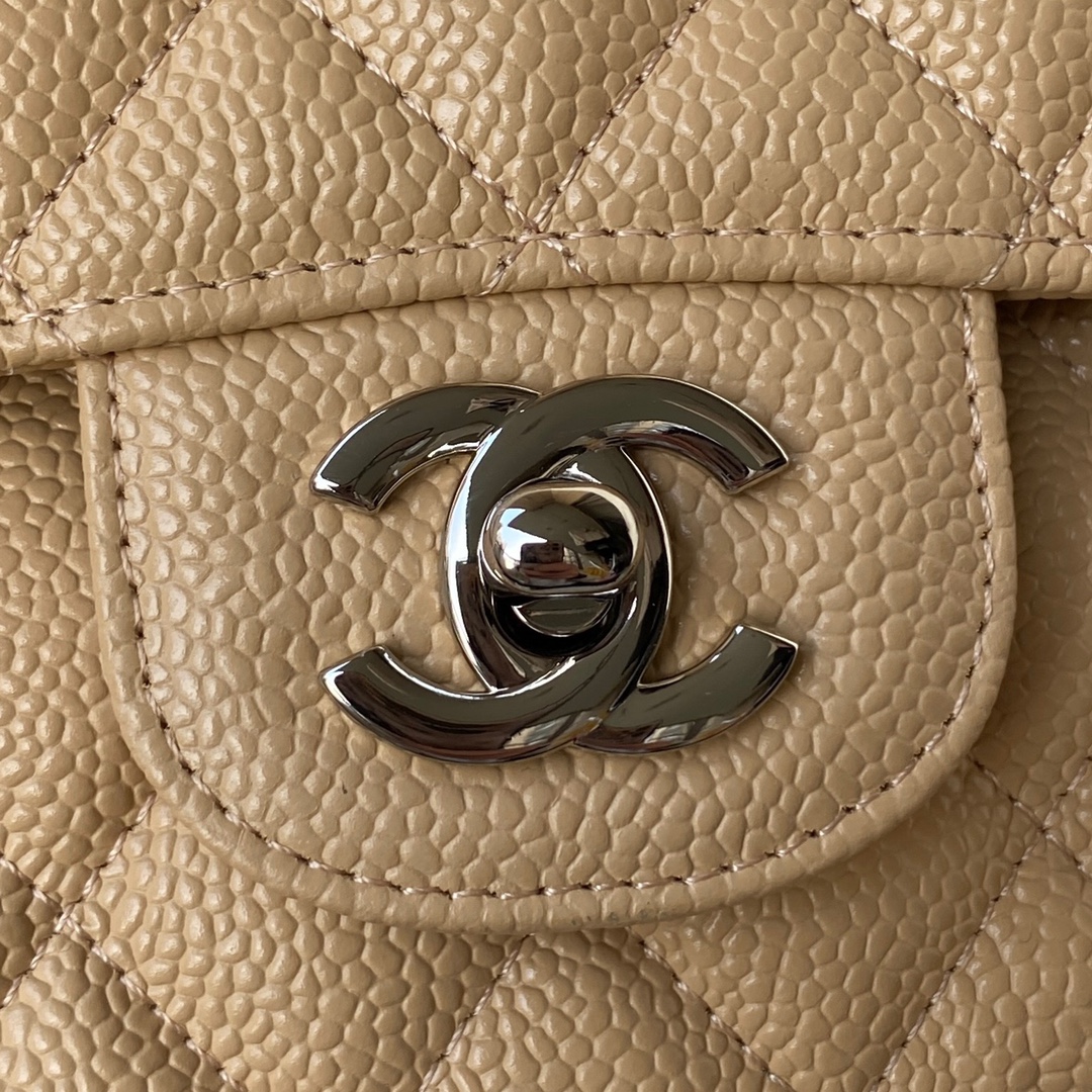 CHANEL CLASSIC 11.12 HANDBAG Lambskin & Brown Metal Brown