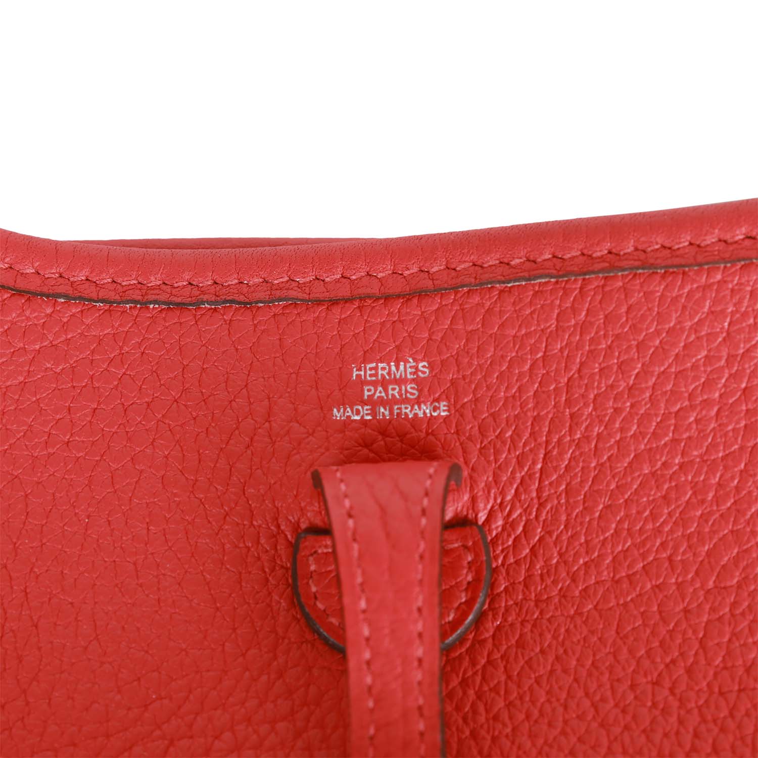 Pre-owned Her Evelyne TPM Rouge Tomate Clemence Palladium Hardware
