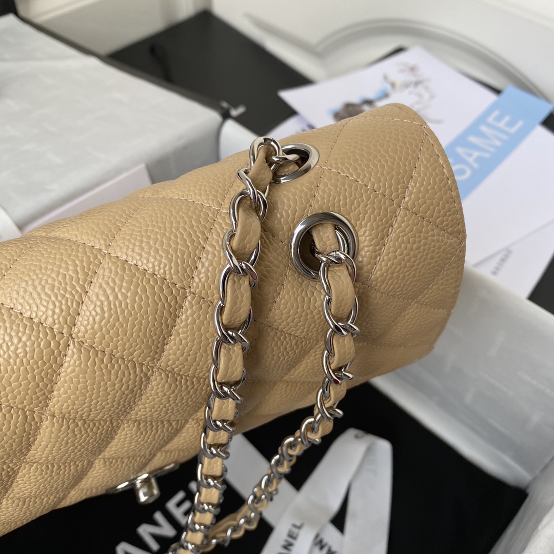 CHANEL CLASSIC 11.12 HANDBAG Lambskin & Brown Metal Brown