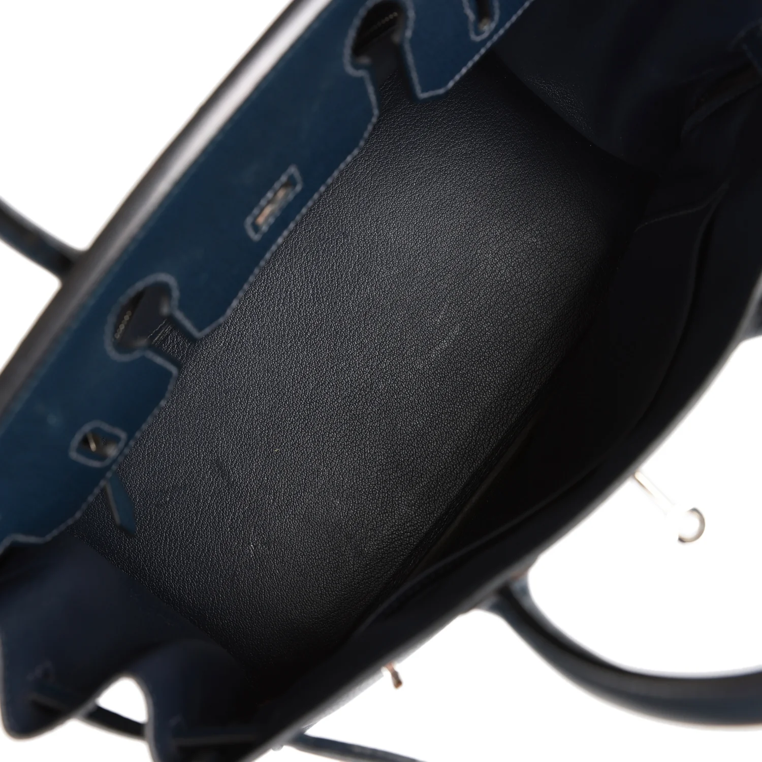 Her Birkin 30 Bleu Indigo Vache Liegee Palladium Hardware