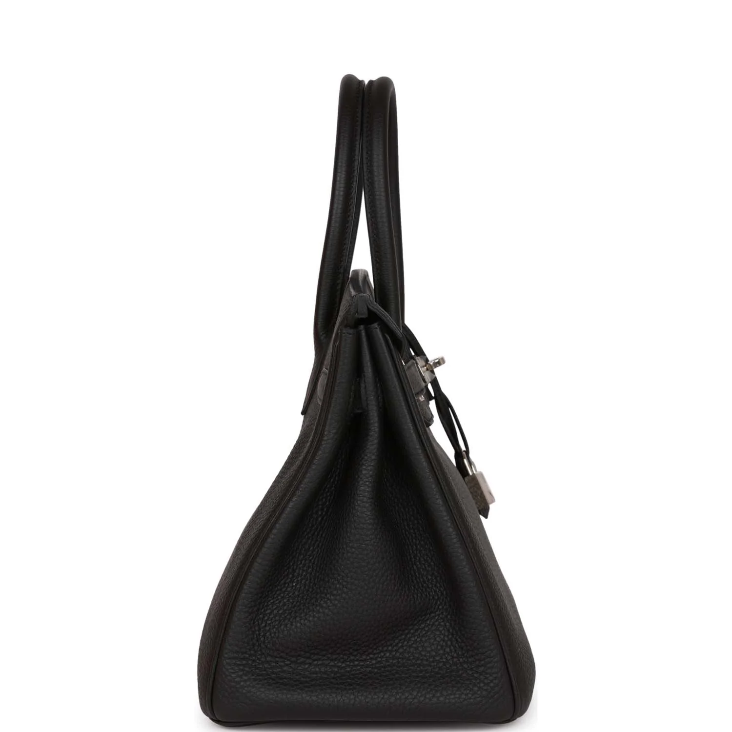 Pre-owned Her Birkin 30 Black Togo Palladium Hardware
