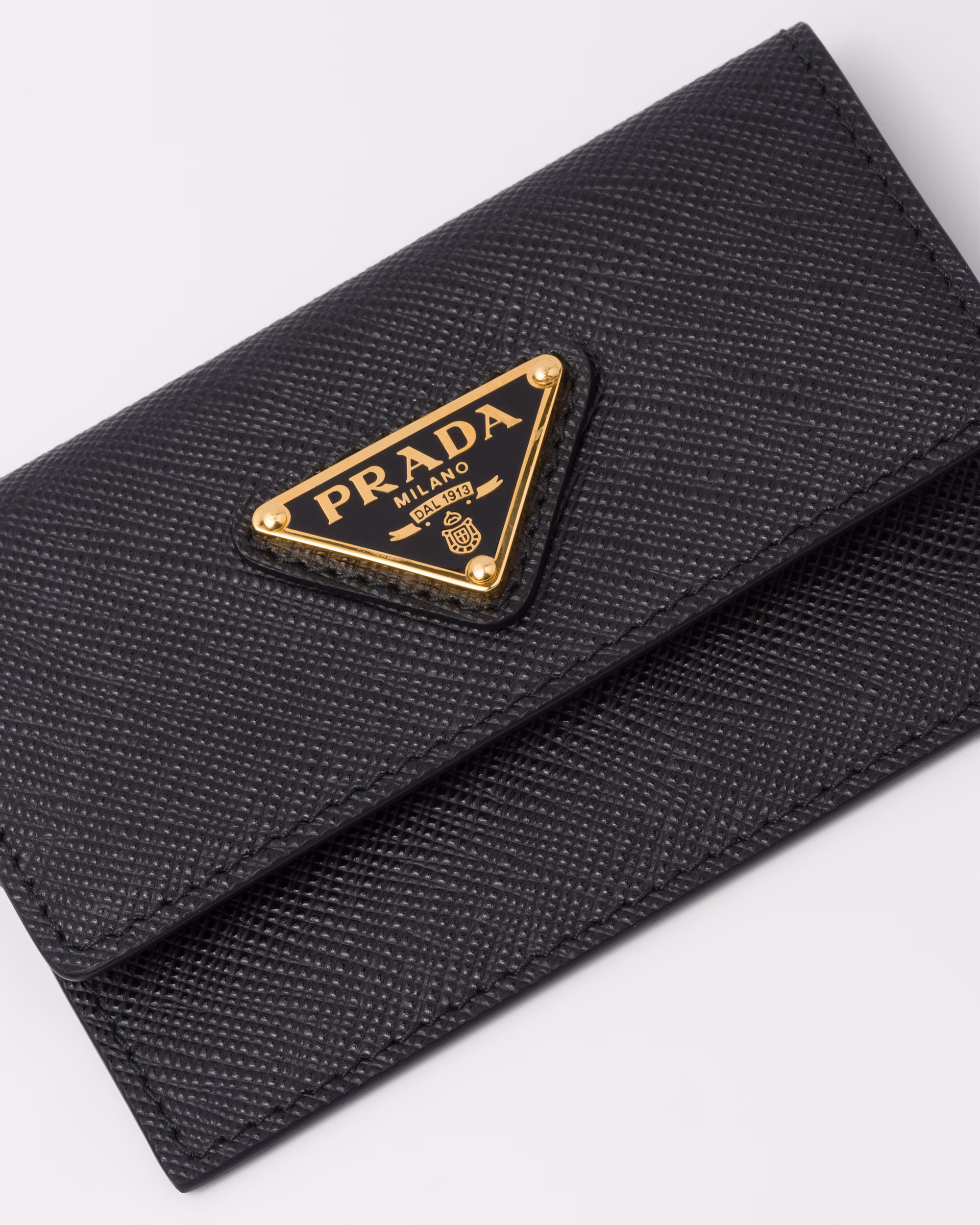 Saffiano leather card holder