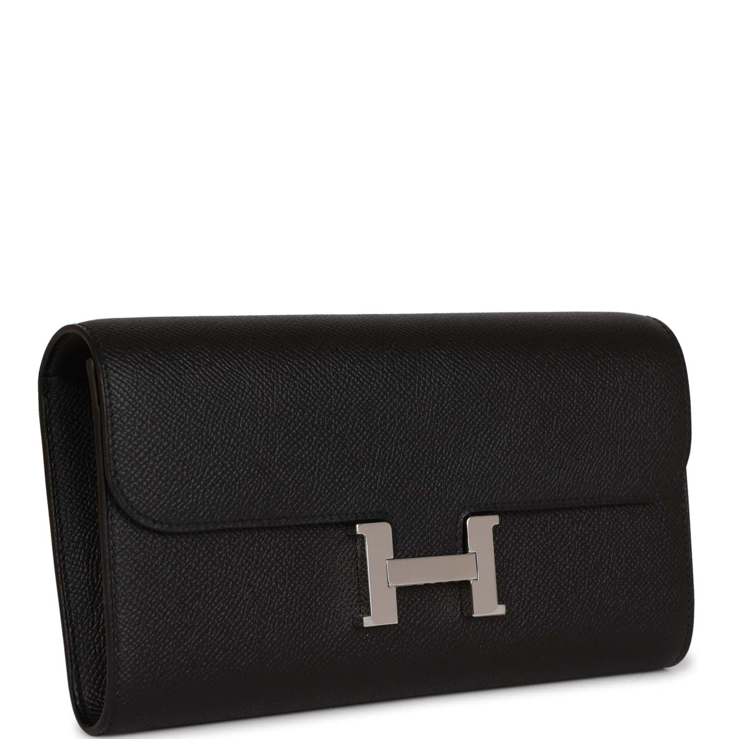 Her Constance Wallet To Go Black Epsom Palladium Hardware