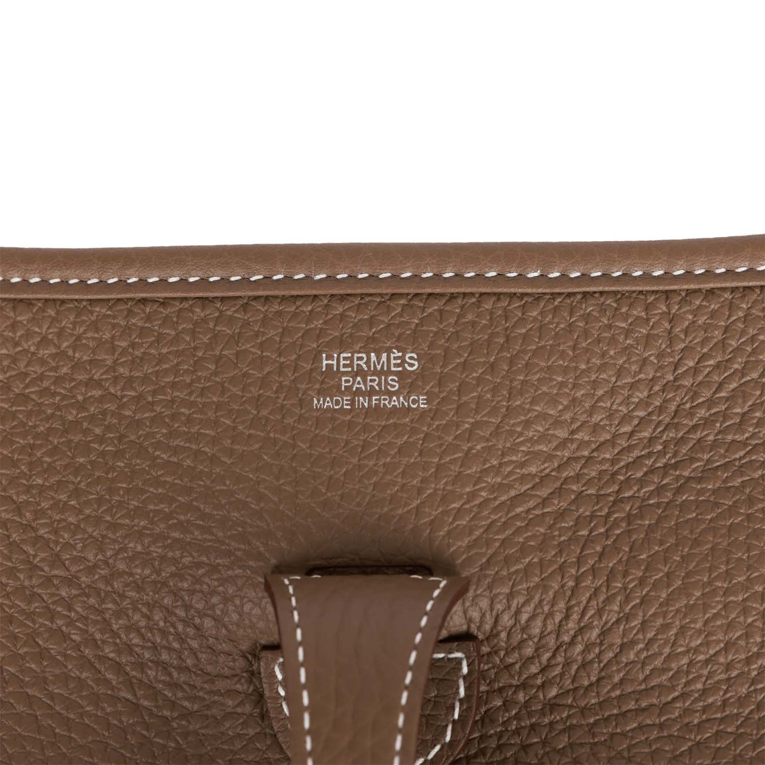 Her Evelyne III PM Etoupe Clemence Palladium Hardware