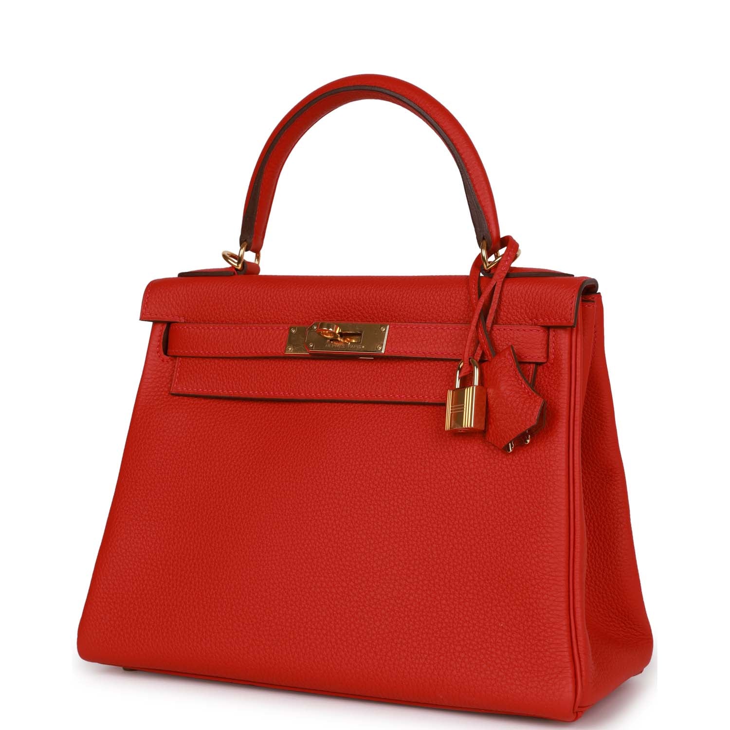 Her Kelly Retourne 28 Rouge Casaque Togo Gold Hardware