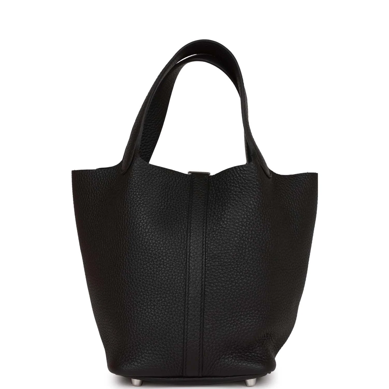 Her Picotin Lock 18 Black Clemence Palladium Hardware