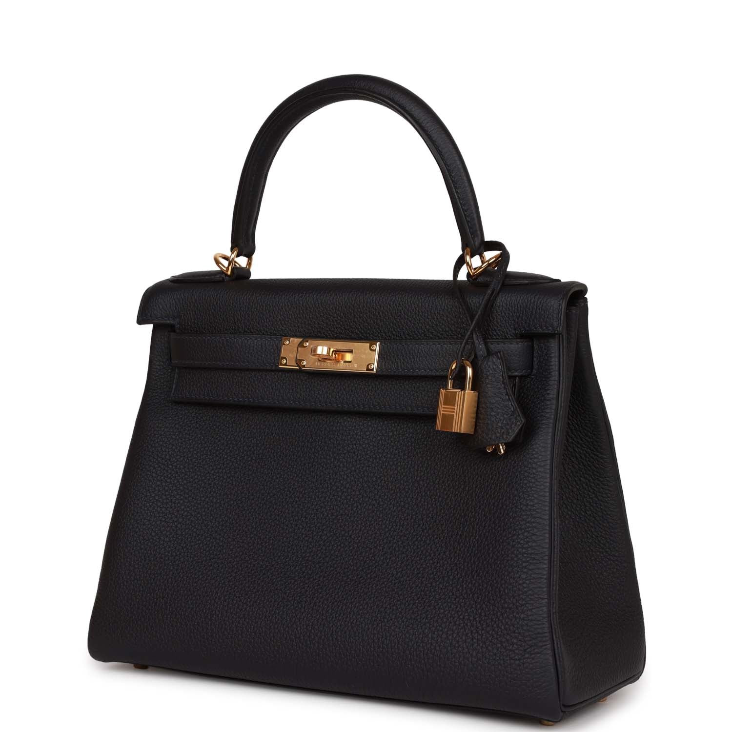 Her Kelly Retourne 28 Caban Togo Gold Hardware