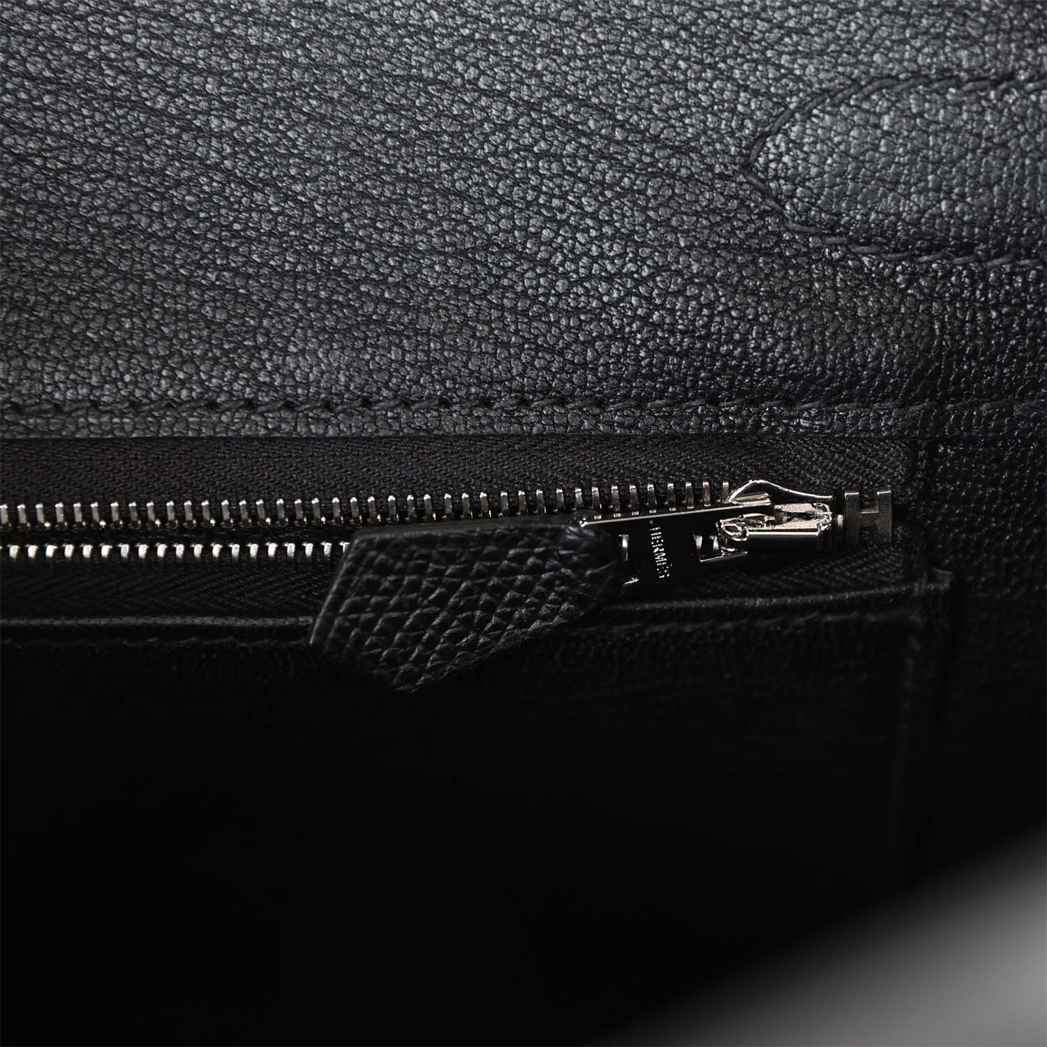 Her Birkin 30 Black Epsom Palladium Hardware