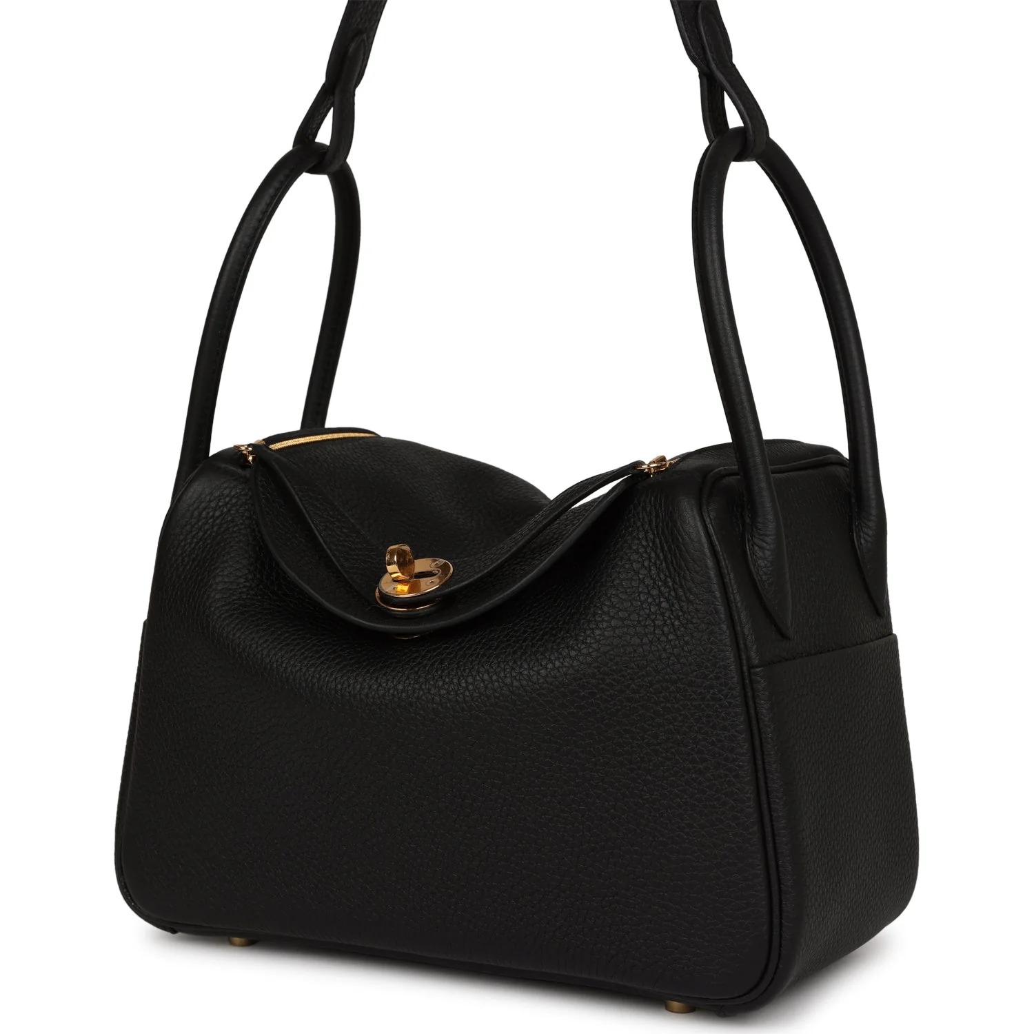 Her Lindy 26 Black Clemence Gold Hardware