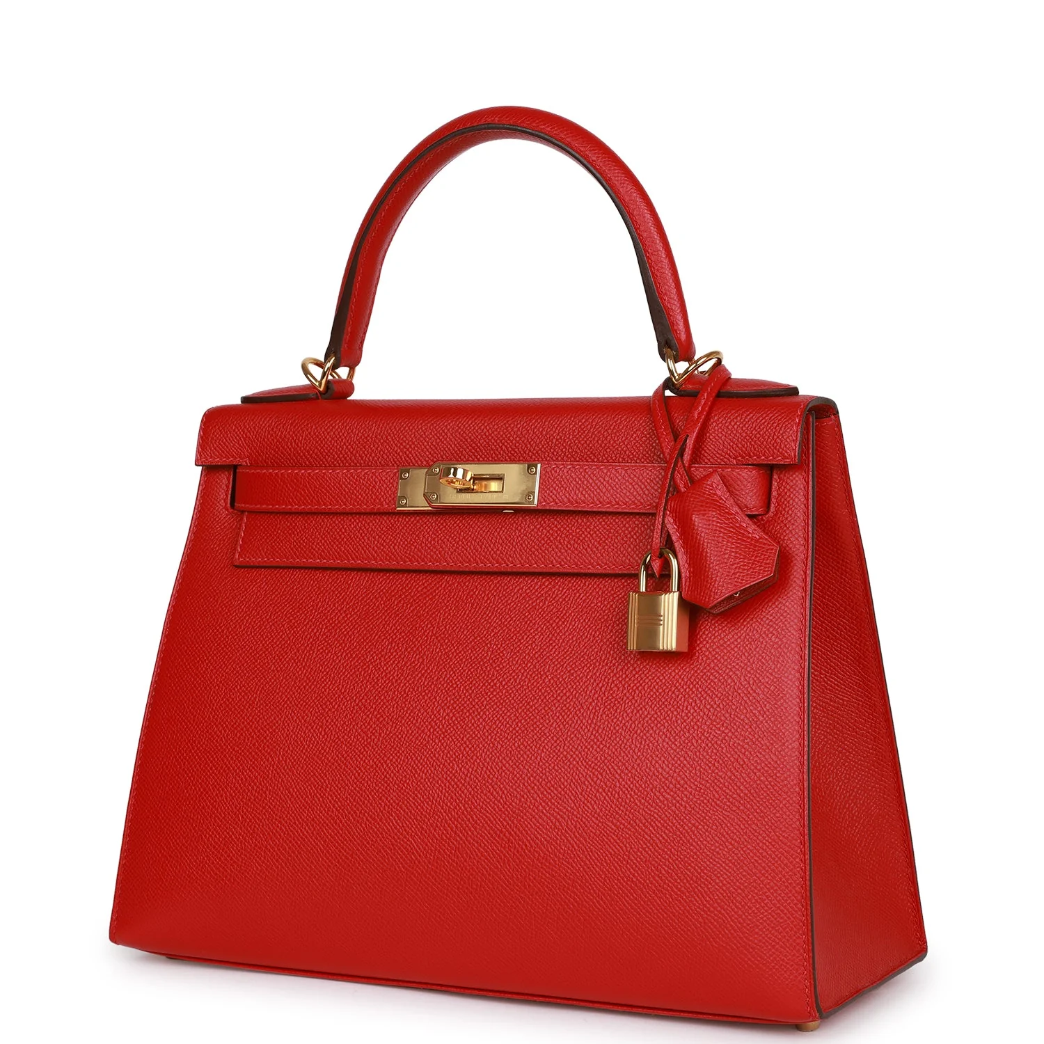Her Kelly Sellier 28 Rouge Casaque Epsom Gold Hardware
