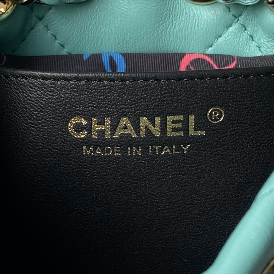 CHANEL Backpacks Shiny Lambskin & Gold-Tone Metal Greener-AS4810
