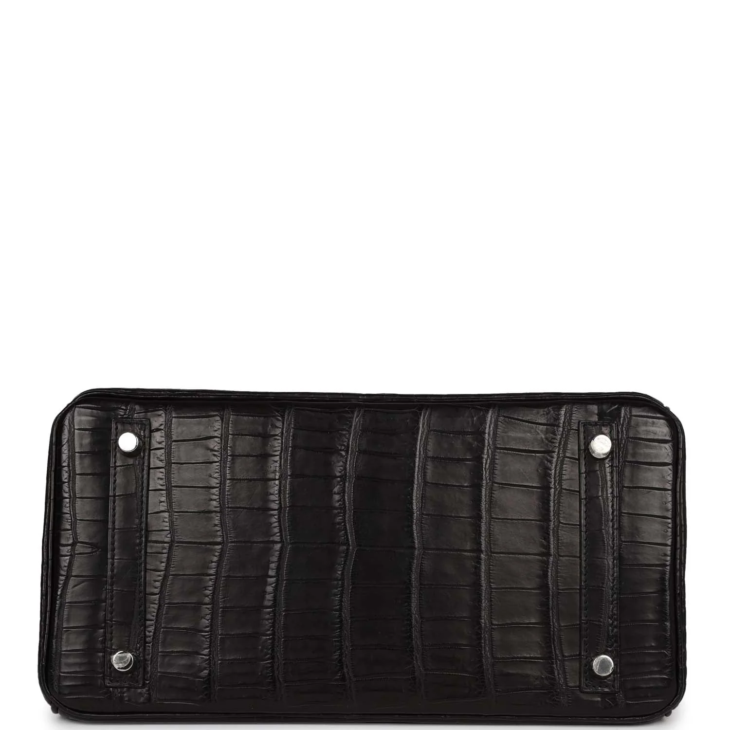 Pre owned Her Birkin 30cm Black Matte Niloticus Crocodile Palladium Hardware