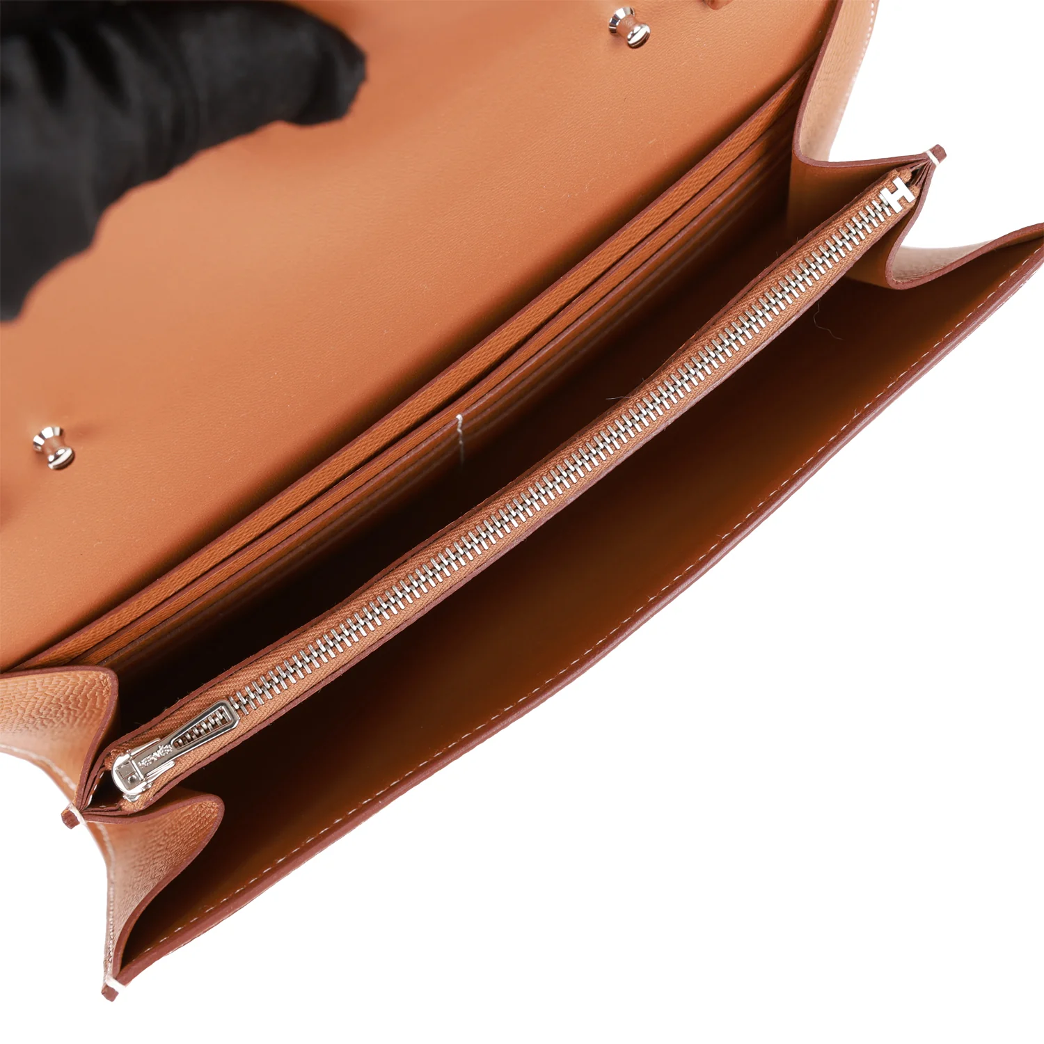 Her Constance Wallet To Go Gold Epsom Palladium Hardware