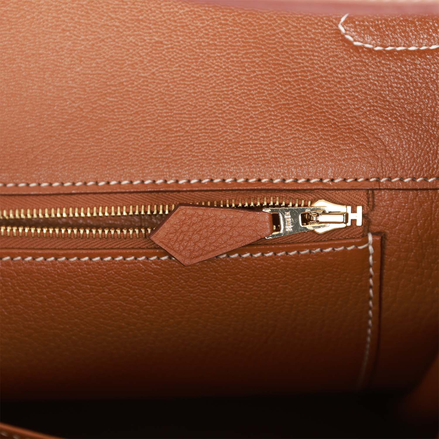 Pre-owned Her Birkin 40 Gold Togo Gold Hardware