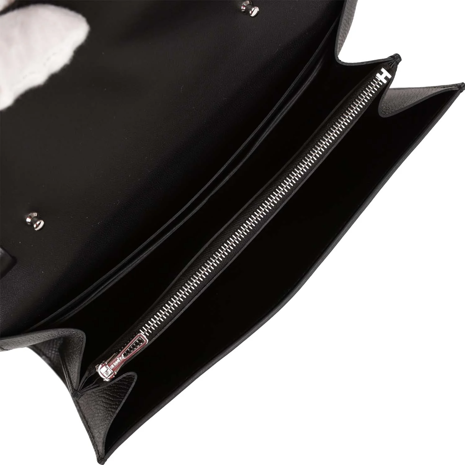 Her Constance Wallet To Go Black Epsom Palladium Hardware