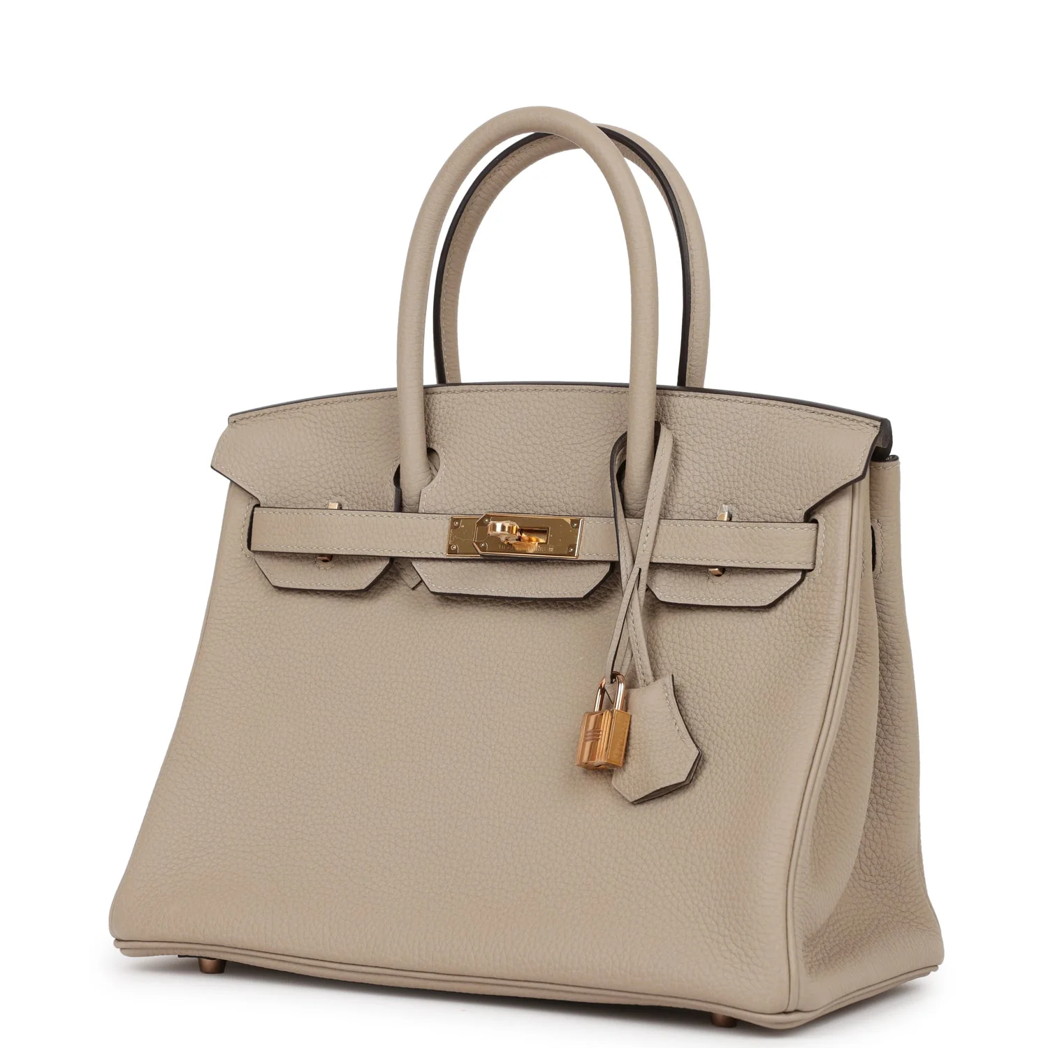 Her Birkin 30 Gris Tourterelle Togo Rose Gold Hardware