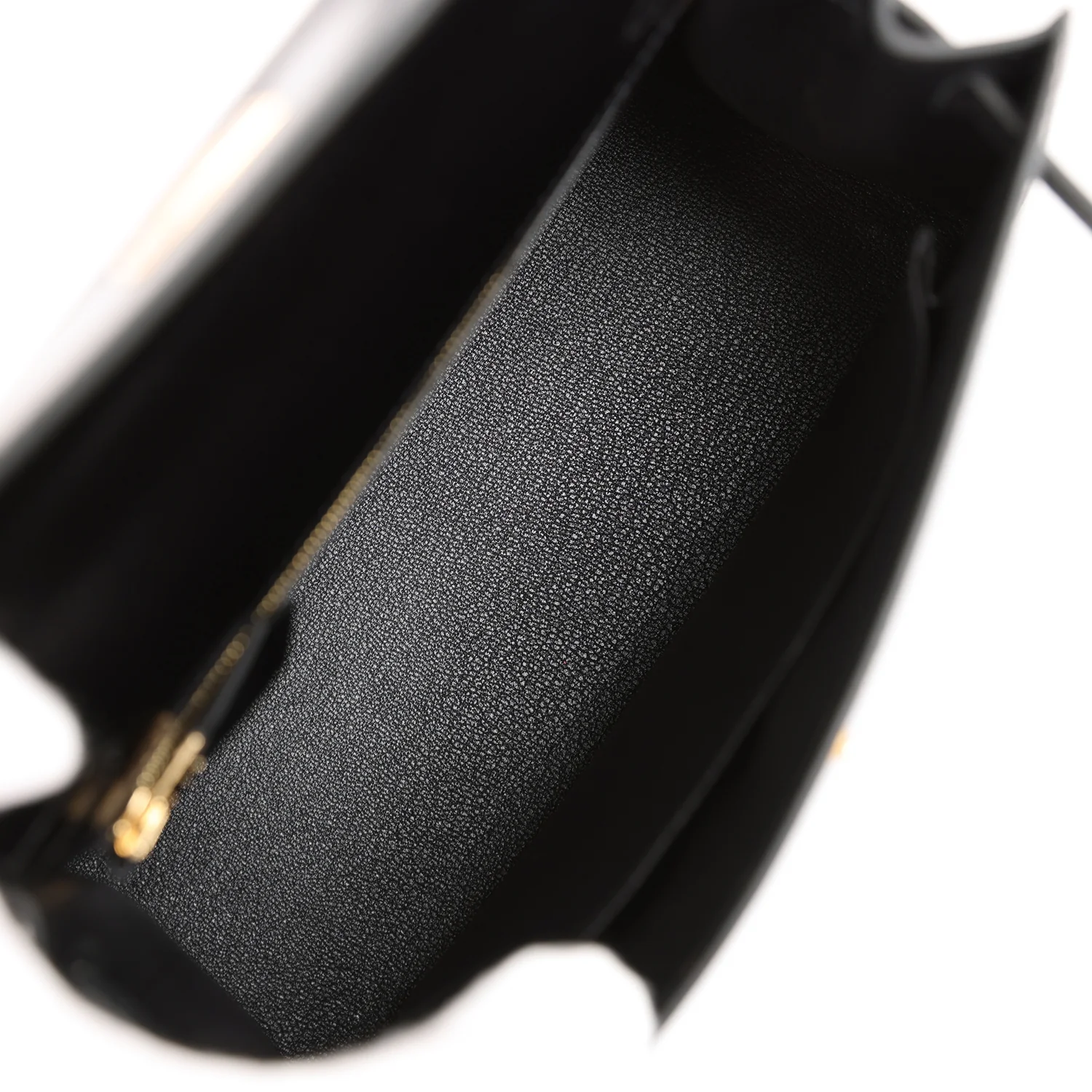 Her Kelly Sellier 25 Black Box Gold Hardware