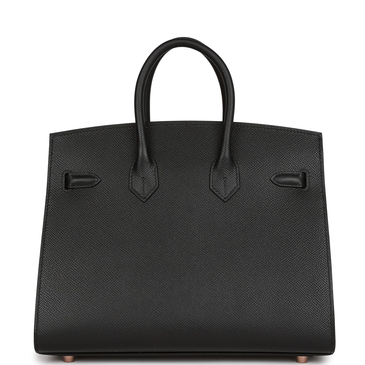 Her Birkin Sellier 25 Black Epsom Rose Gold Hardware