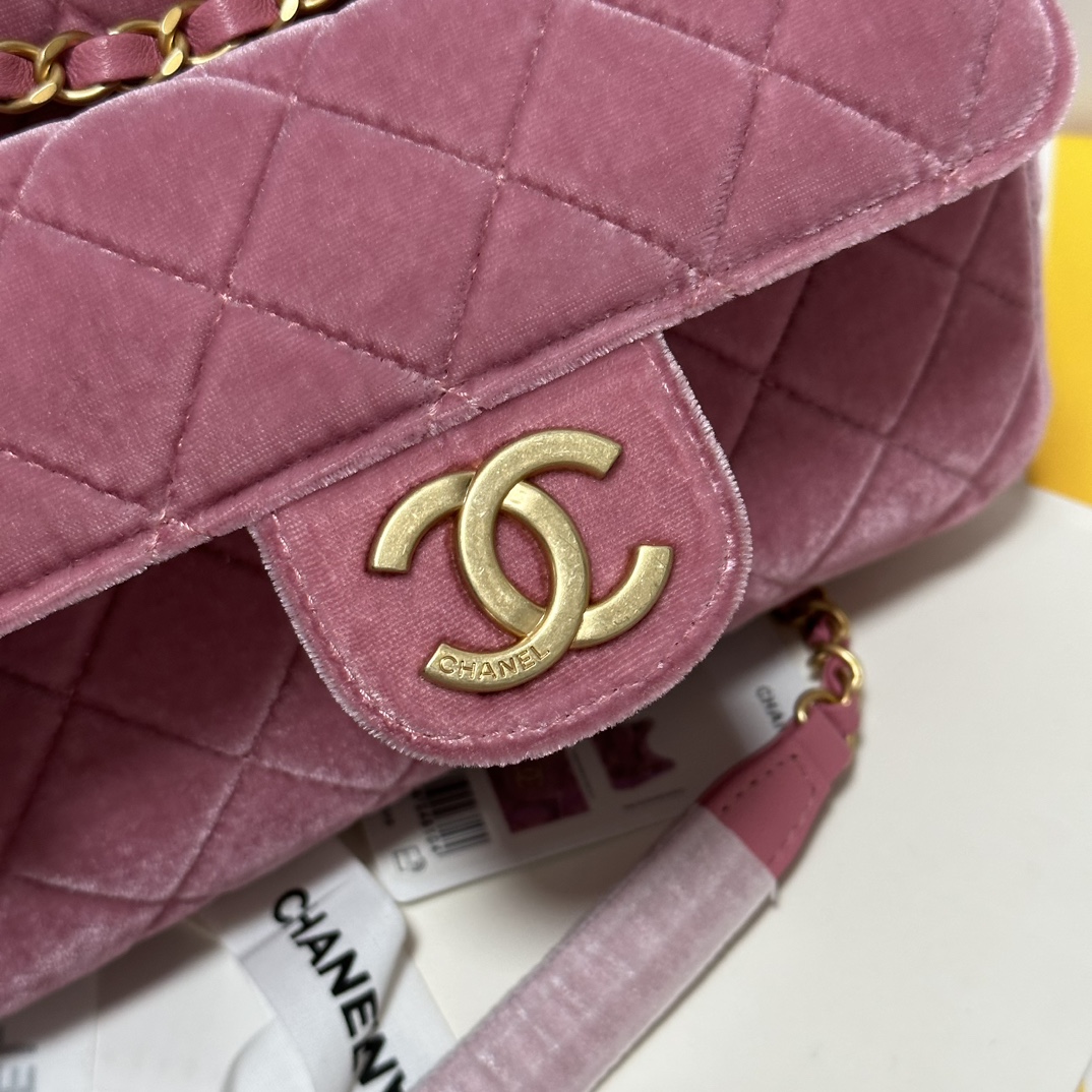 CHANEL Hobo Handbag Red Bean-AS4322