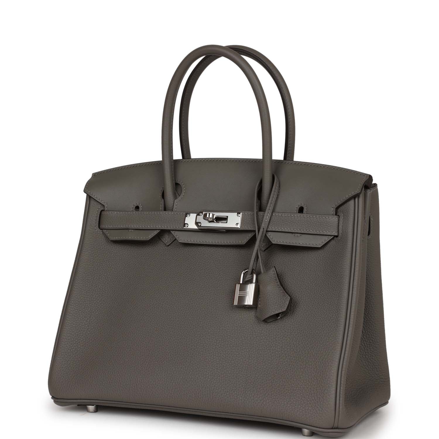 Her 3 En 1 Birkin 30 Gris Meyer Togo and Swift Palladium Hardware