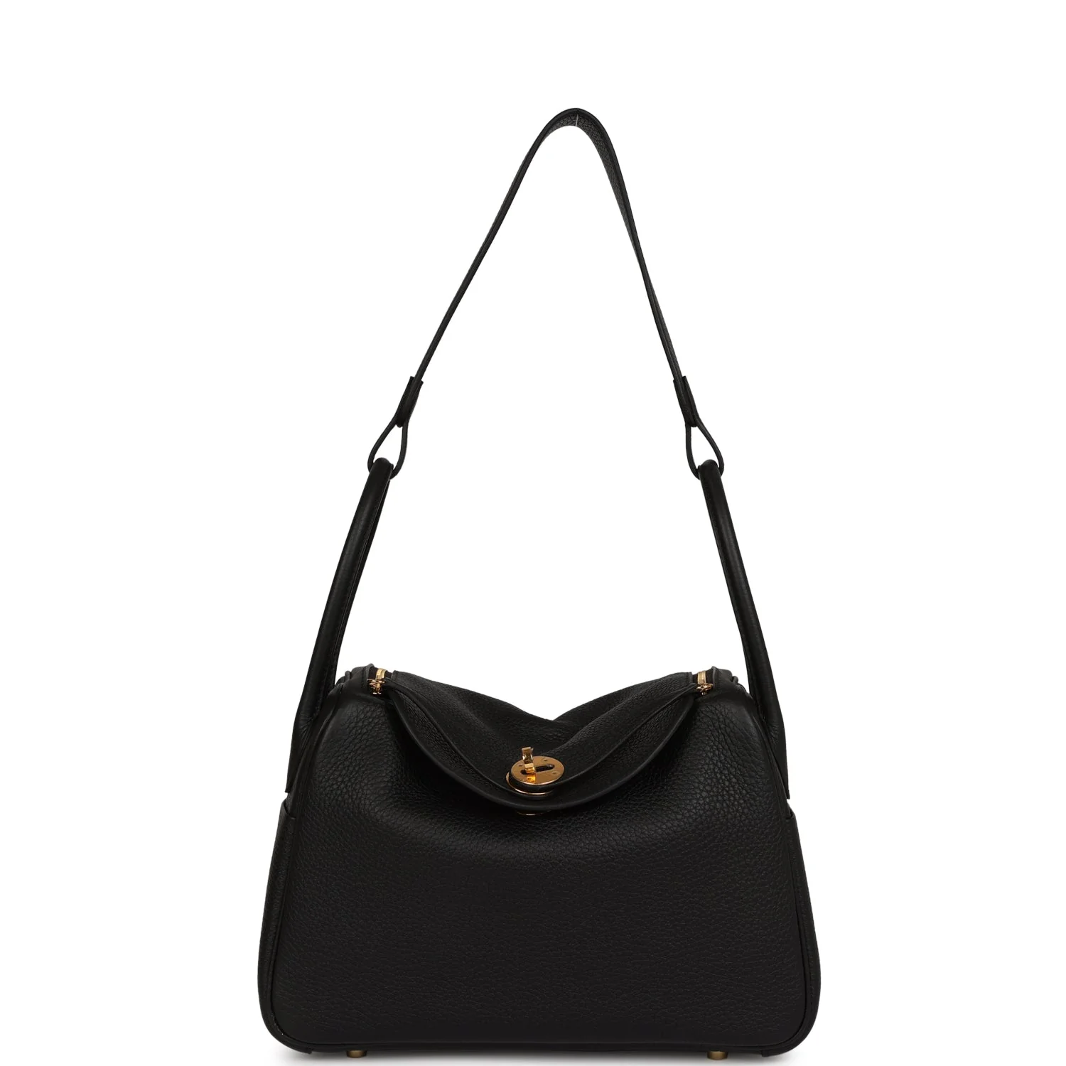 Her Lindy 26 Black Clemence Gold Hardware