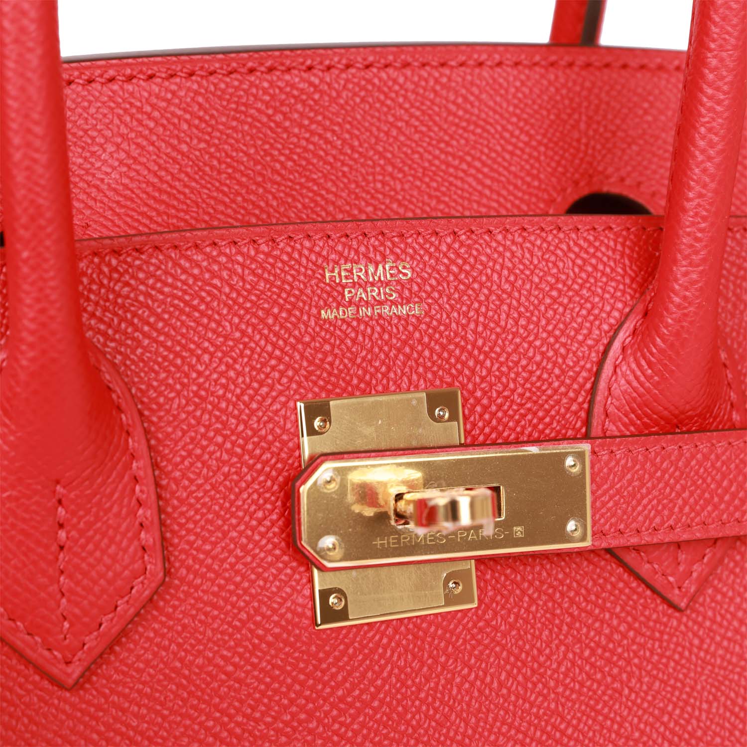 Her Birkin Sellier 30 Rouge Casaque Epsom Gold Hardware