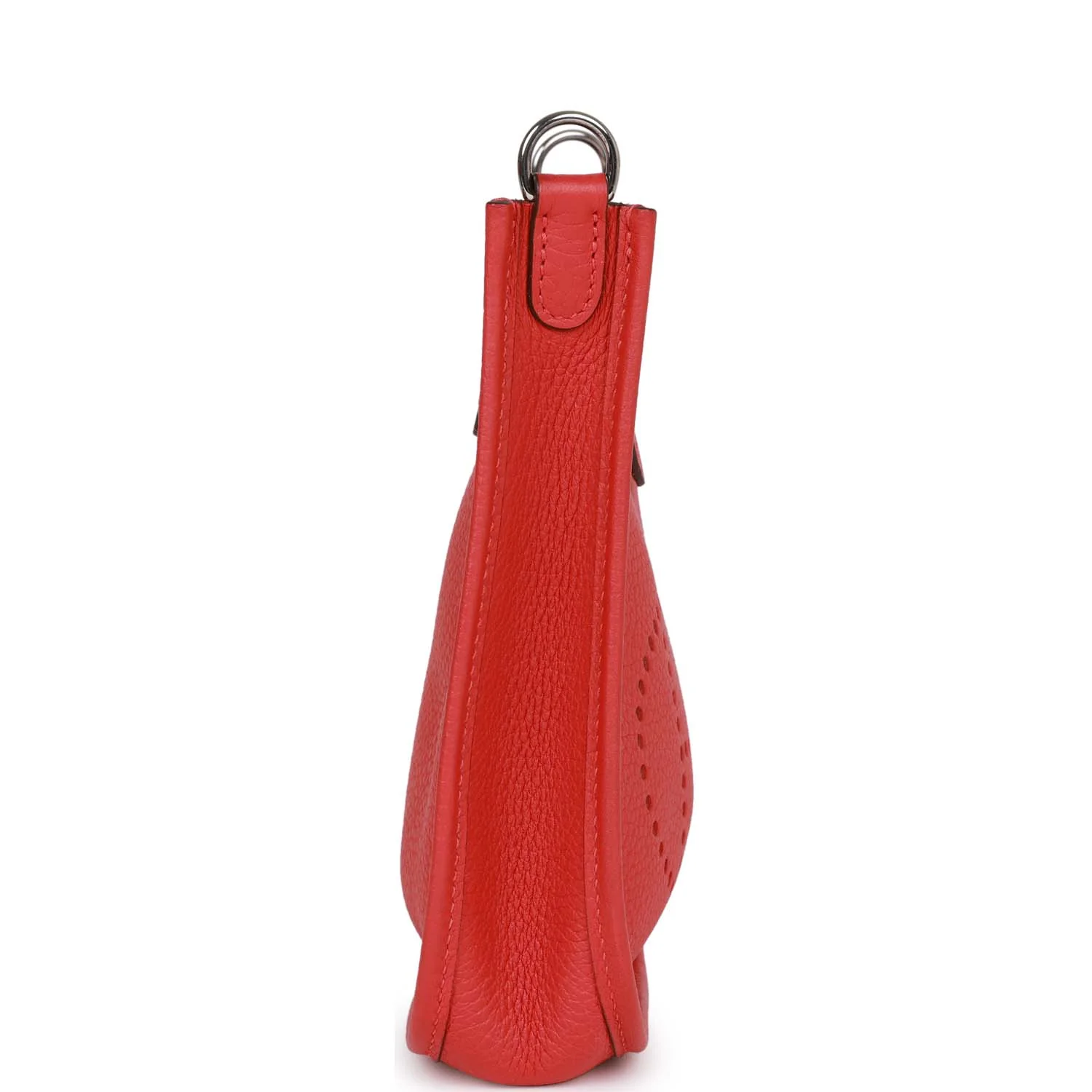 Pre-owned Her Evelyne TPM Rouge Tomate Clemence Palladium Hardware