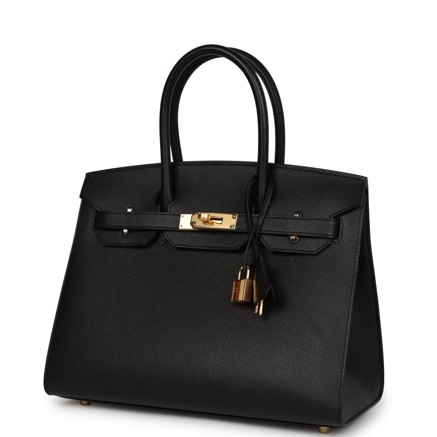 Her Birkin Sellier 30 Black Epsom Gold Hardware