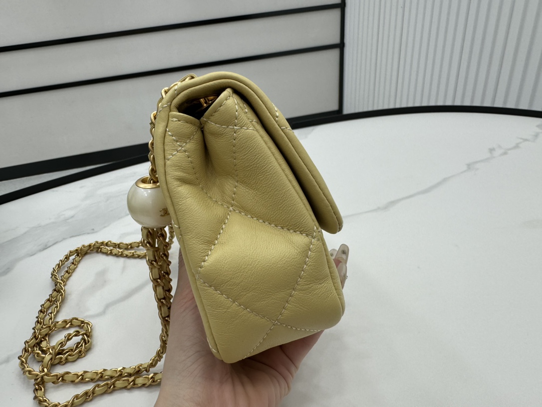 CHANEL Small Flap Bag Green-AS4861