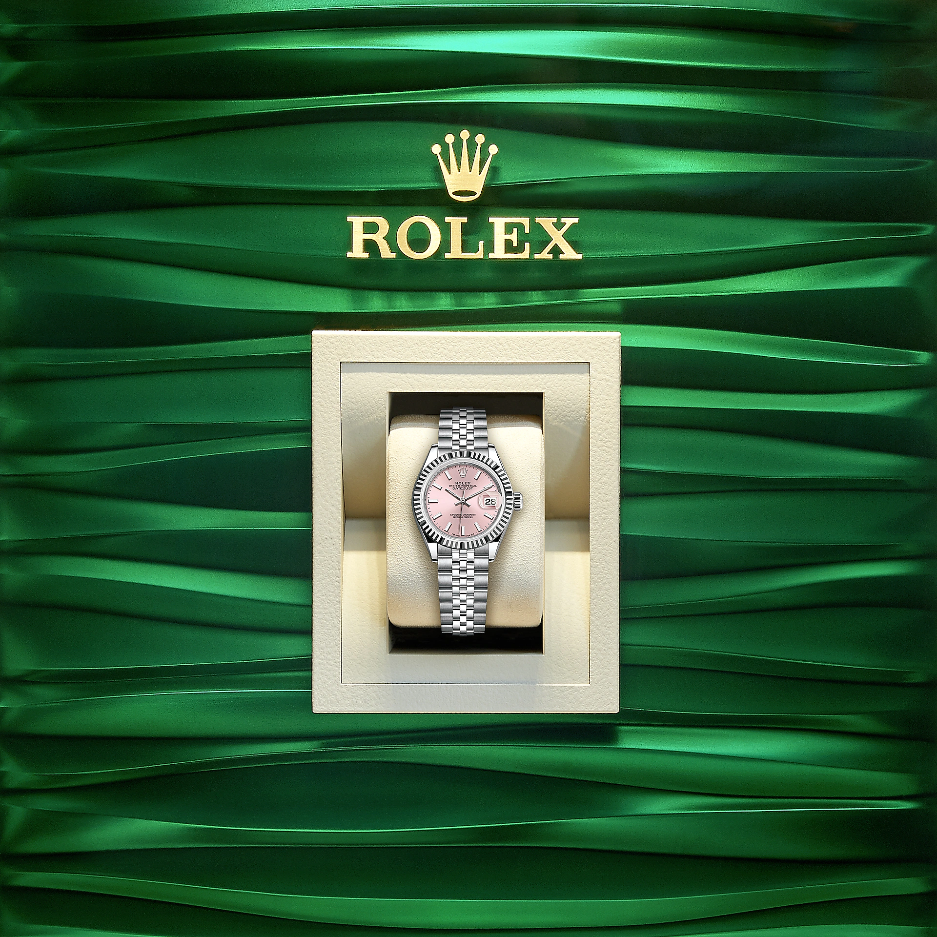 Lady-Datejust 28, Oystersteel and 18k White Gold, Ref# 279174-0001
