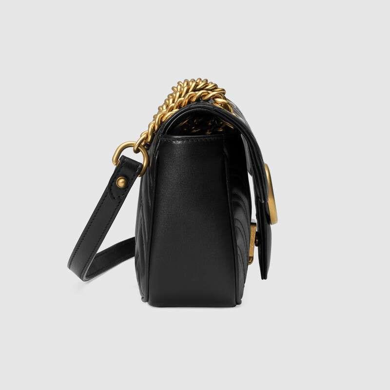 GG Marmont Matelass Black Mini Bag