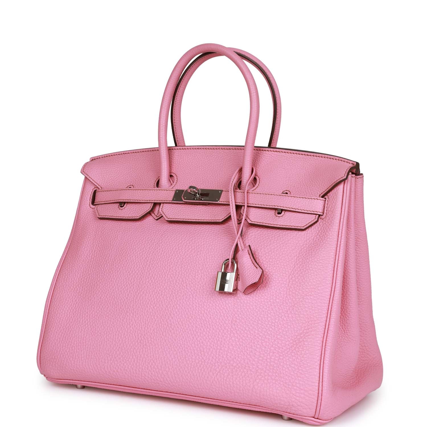 Her Birkin 35 Bubblegum Togo Palladium Hardware